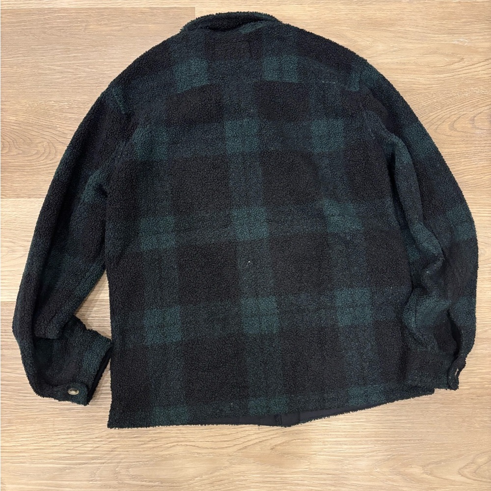 Marine Layer Sherpa‎ Plaid Overshirt - Picture 4 of 6